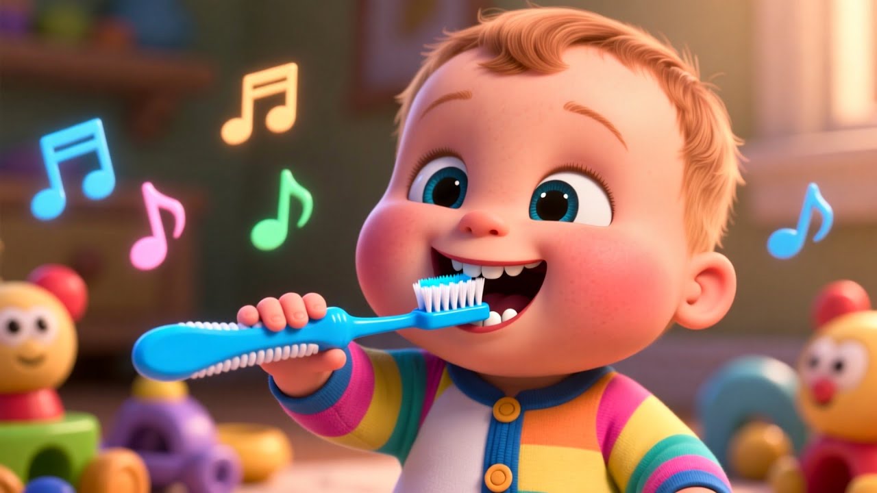 Baby Brushing Teeth Fun 🪥🦷 | Learn Daily Hygiene for Kids | Fun Preschool Learning