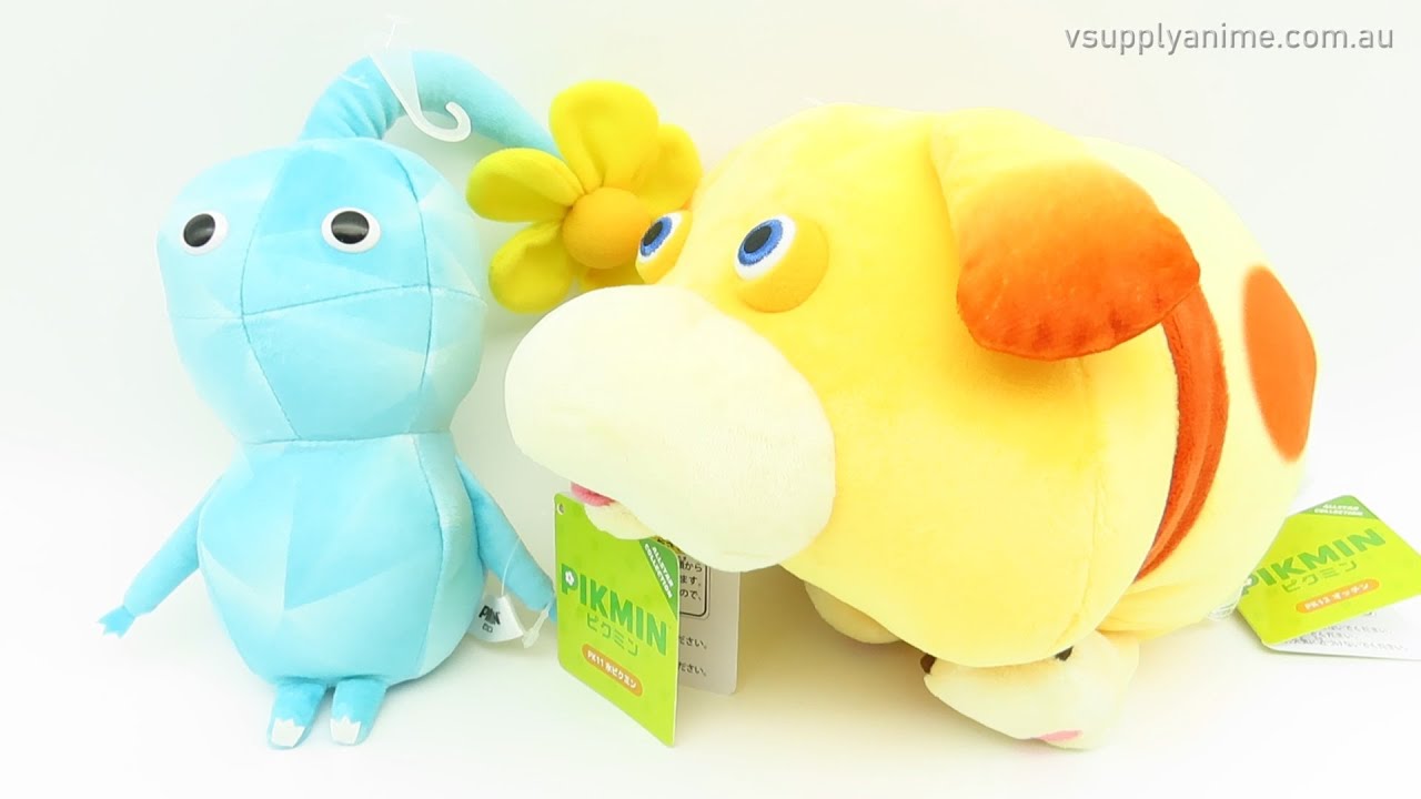 Pikmin All Star Collection Plushies - Ice Pikmin and Oatchi SANEI BOEKI Licensed by NINTENDO
