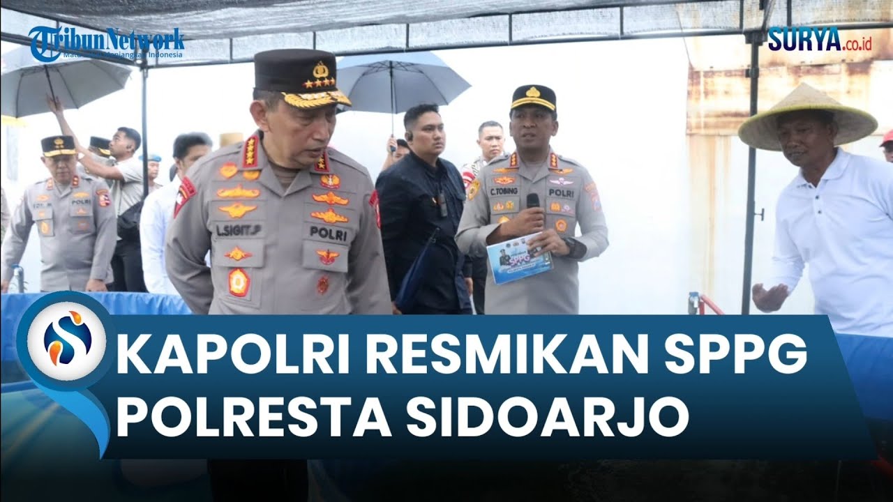 Kapolri Resminkan SPPG Polresta Sidoarjo di Porong. Makanan Didistribusikan ke 27 Sekolah