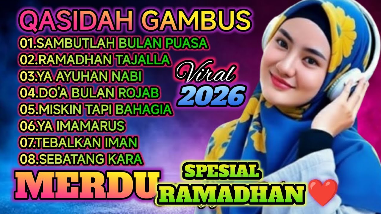 KOLEKSI QASIDAH MERDU SAMBUT BULAN PUASA - PENYEJUK HATI ❤️ PALING BANYAK DI CARI 