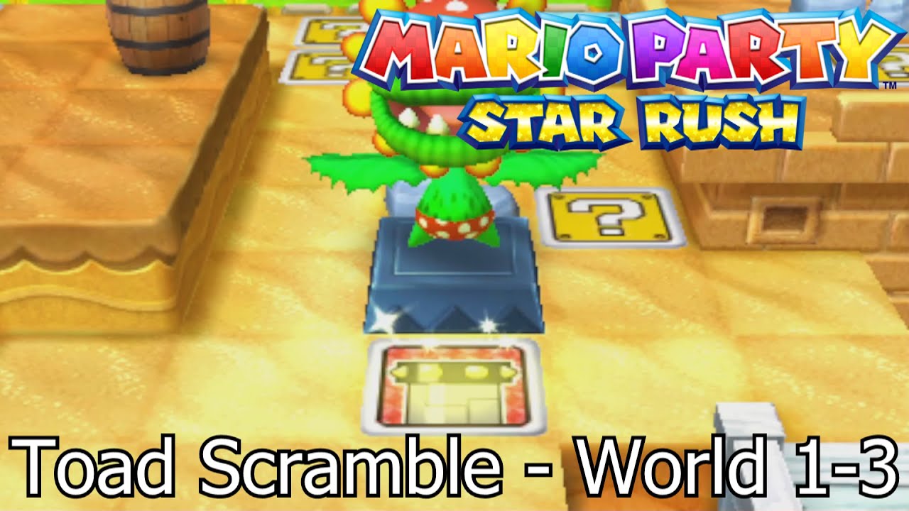 Mario Party Star Rush | Toad Scramble - World 1-3