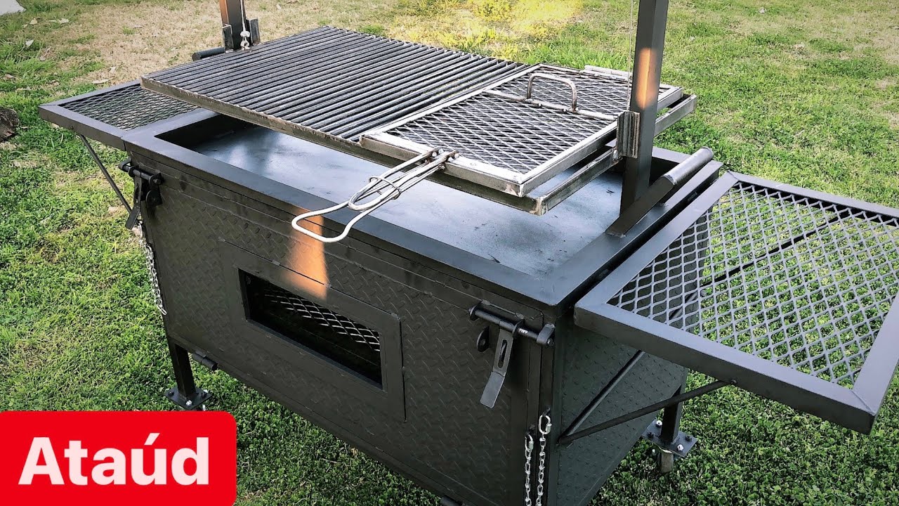 ASADOR ATAUD con plancha y sarandero