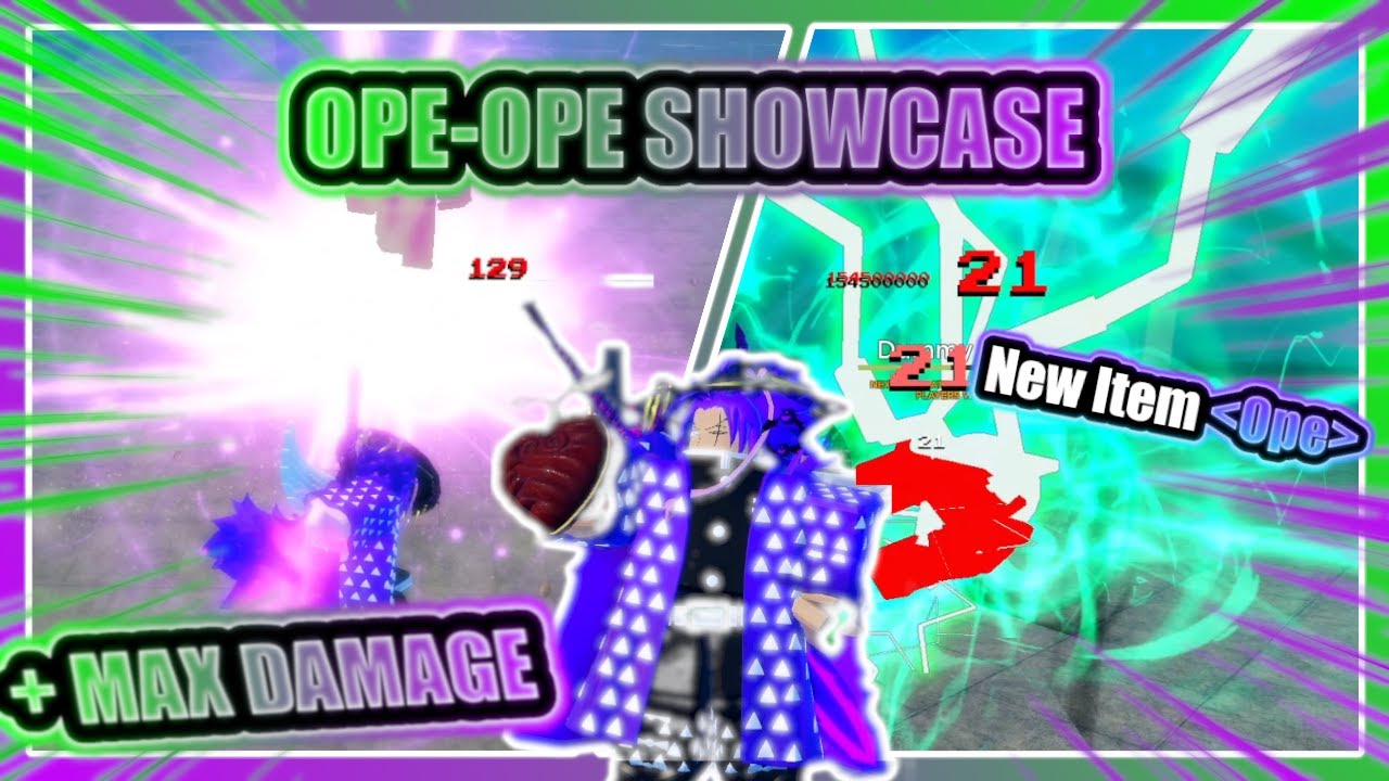 Ope-Ope Showcase + MAX DAMAGE 🎮🔵❤️ | Grand Piece Online UPDATE 8