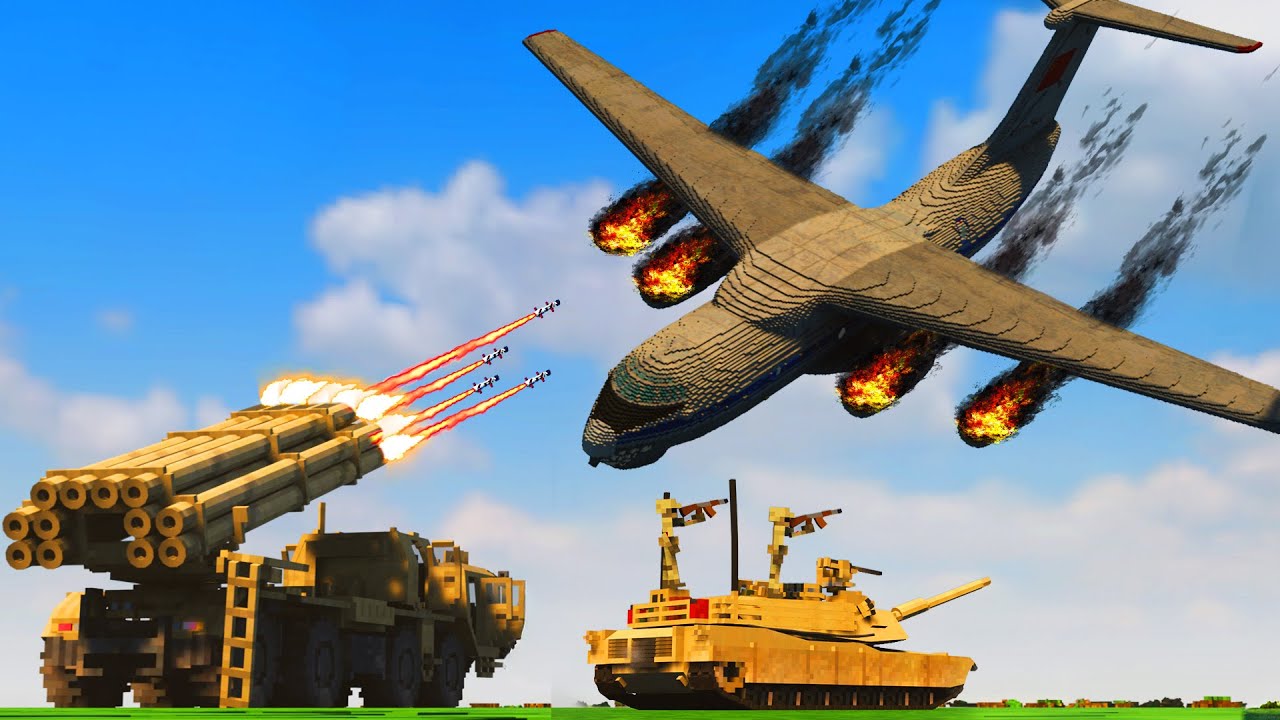 Realistic Plane Shootdown Crashes  😱 Teardown