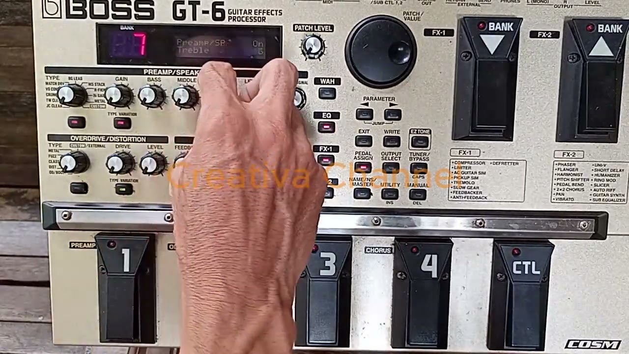 Pengecekan BOSS GT6 GT-6 ngacak loncat sebelum di service / repair | Creativa Channel