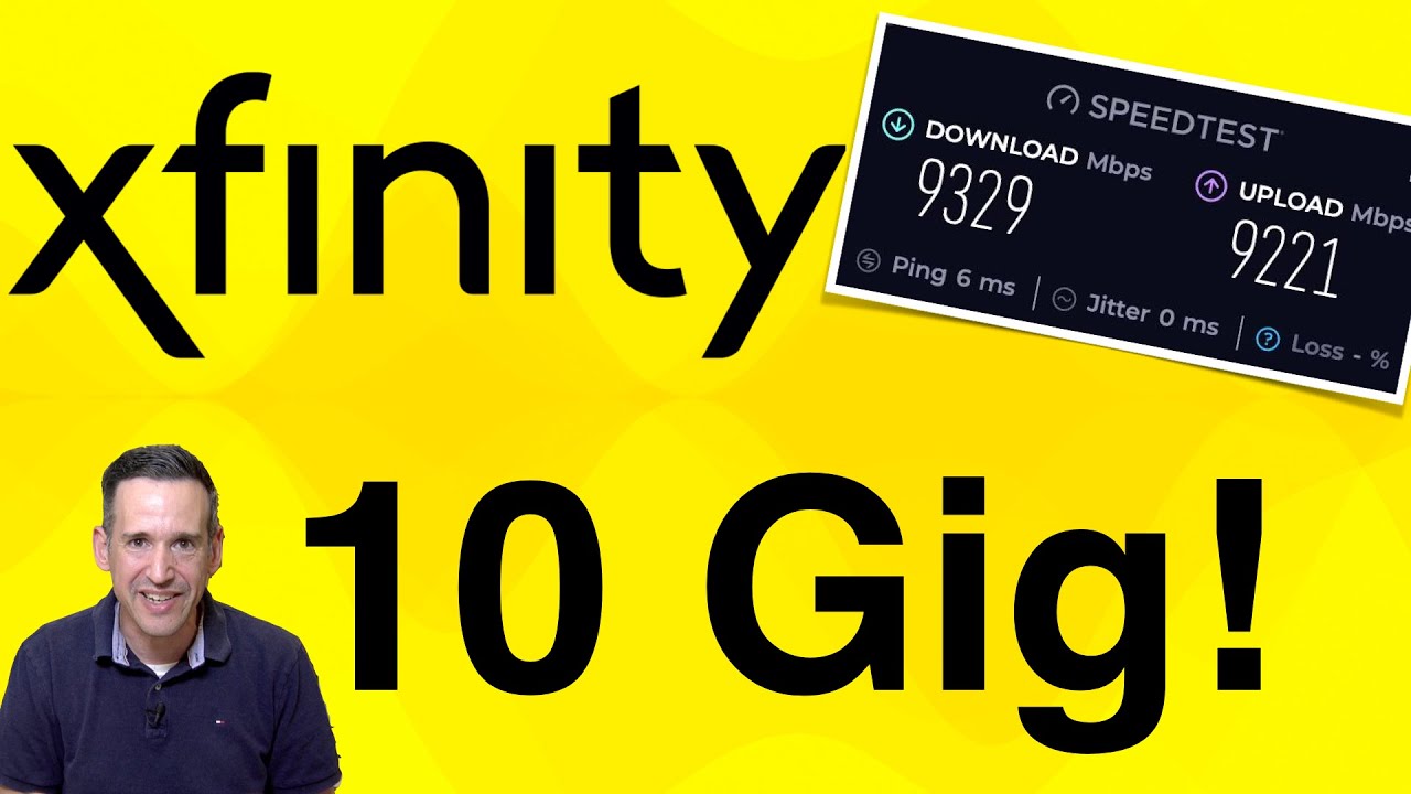 Comcast Gigabit Pro / Xfinity Gigabit x6 Now x10 at 10 Gigabits Per Second