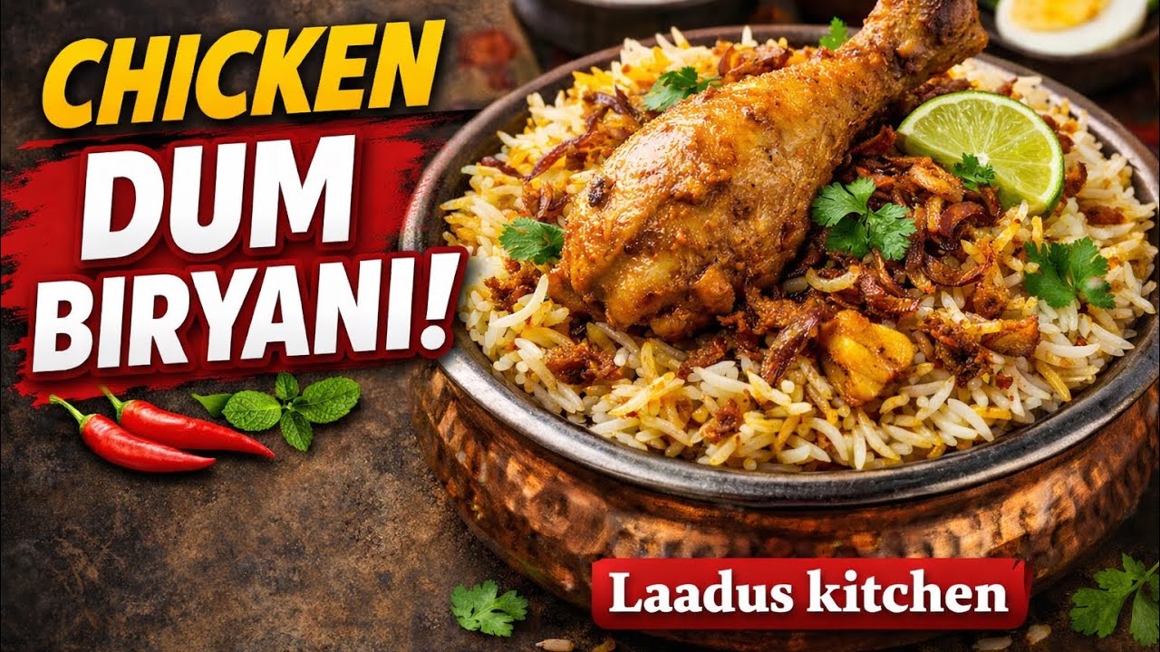 Chicken Dum Biryani/चिकन दम बिर्याणी