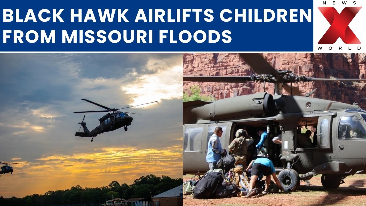 Black Hawk Rescues Children From Flood-Stricken Missouri Summer Camp | NewsX World