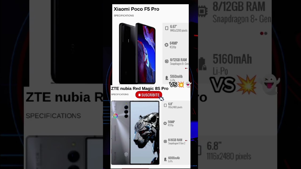 Poco F5 pro VS Red Magic 8s pro #pocof5pro