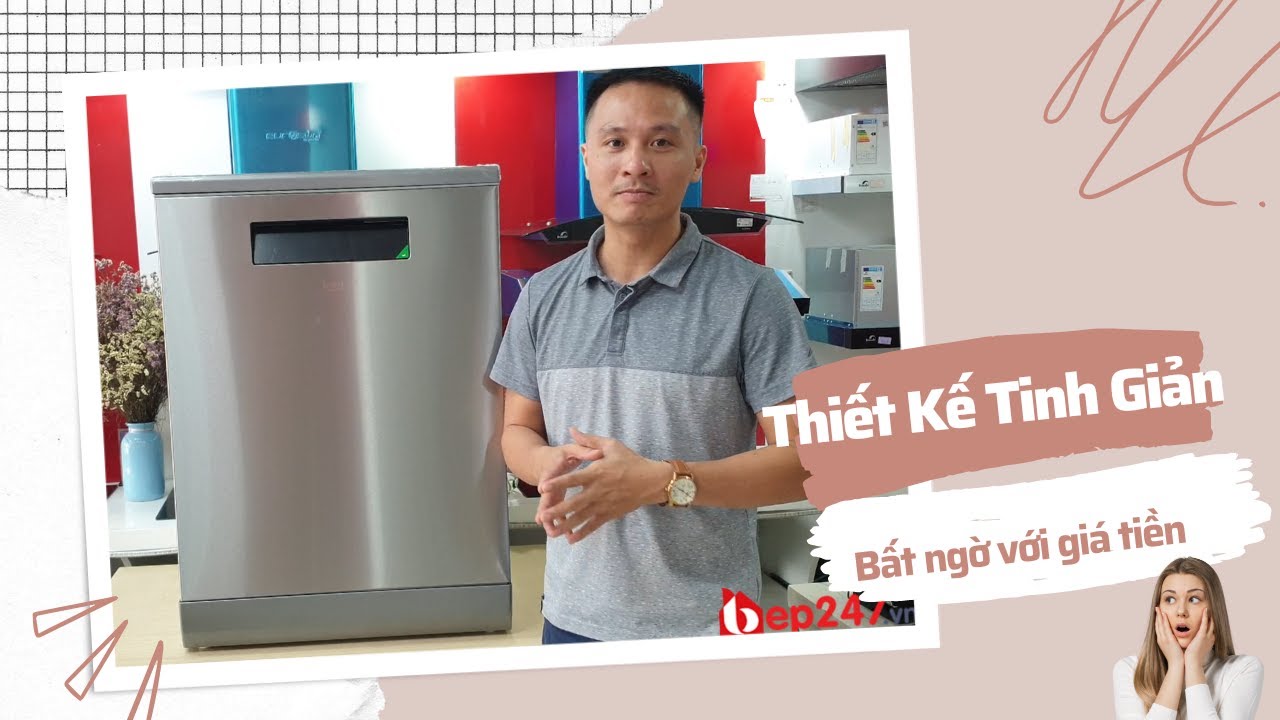 MÁY RỬA BÁT BEKO DEN48520X | THIẾT KẾ HIỆN ĐẠI, GIÁ TIỀN BẤT NGỜ | BEP247.vn