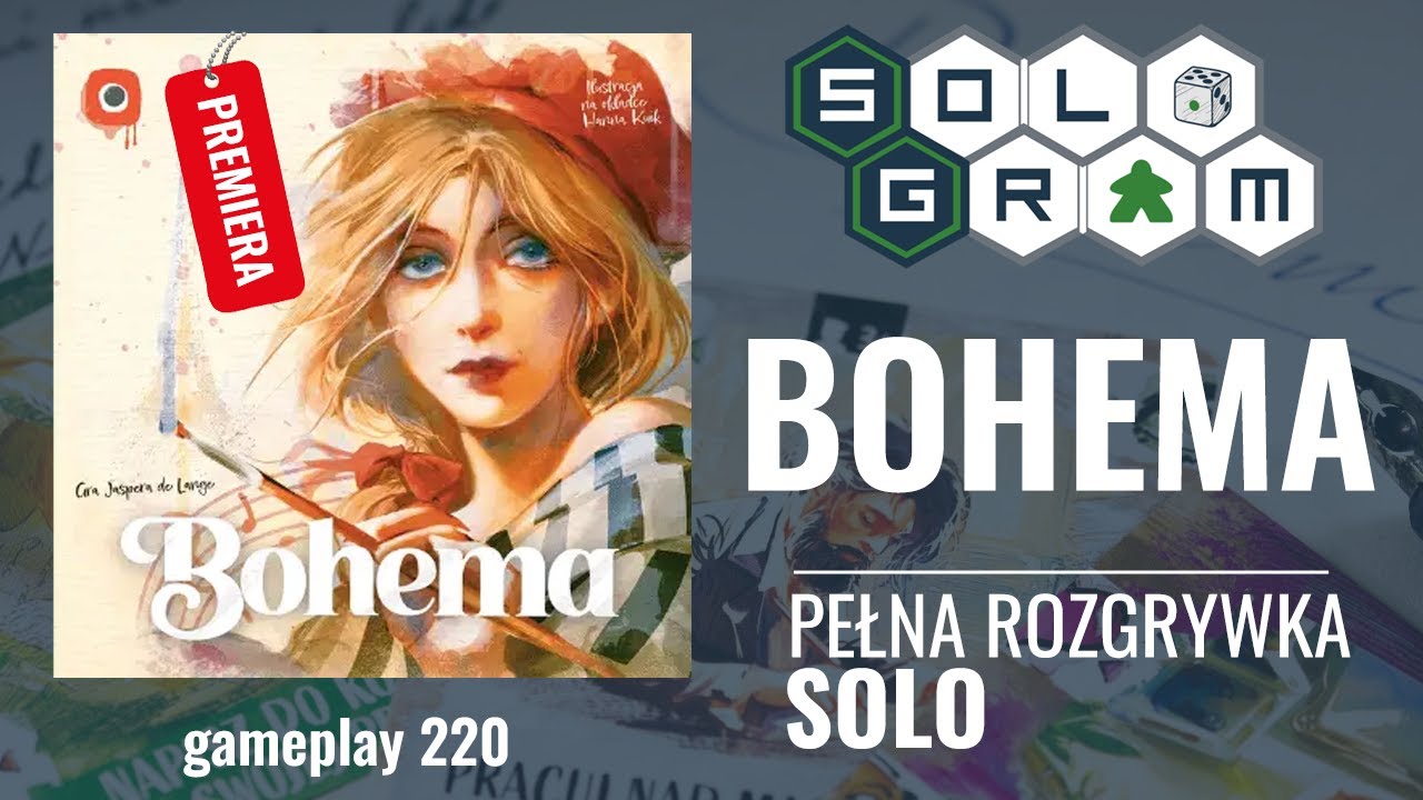 Bohema | PREMIERA | pełna rozgrywka solo: koła przemysłu | zasady gry | gameplay 220