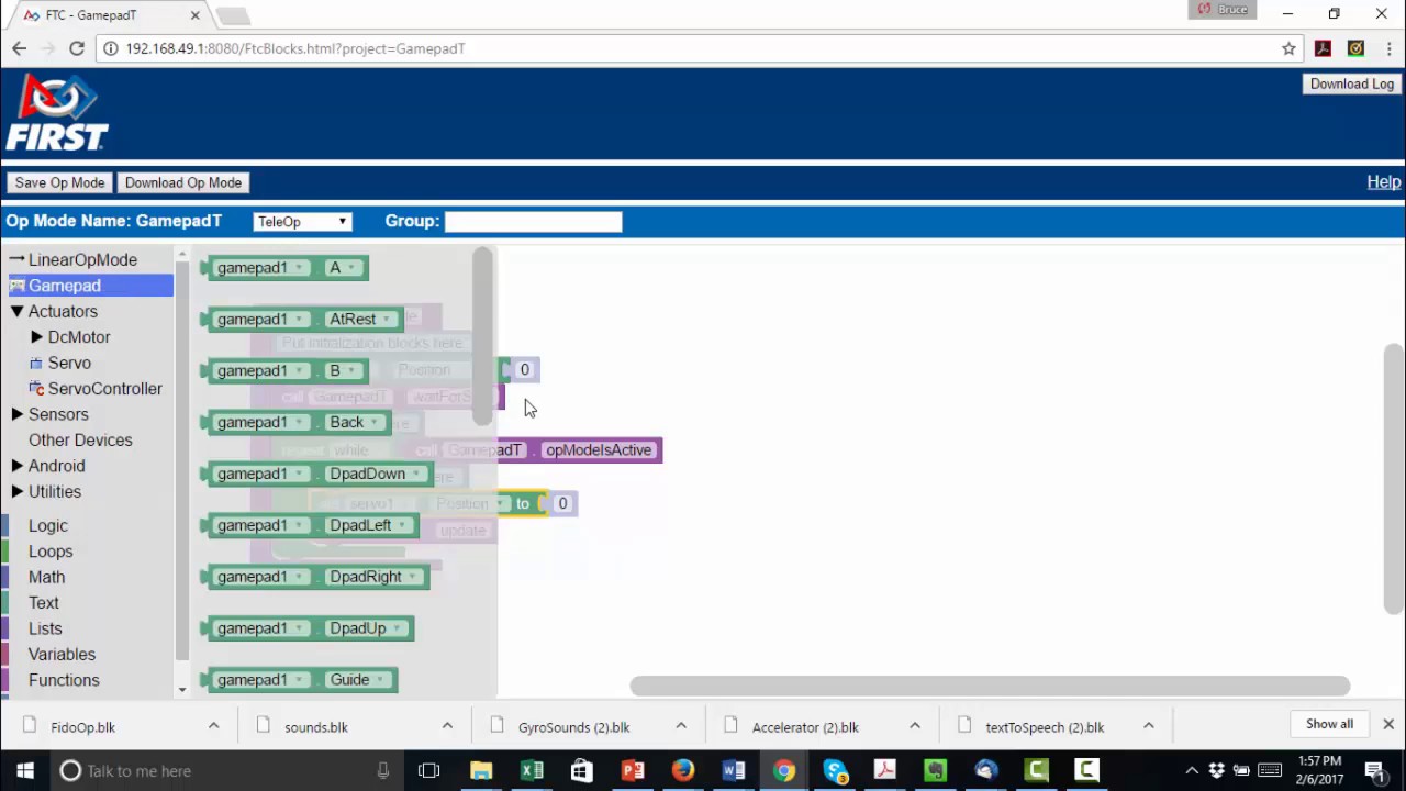 Gamepads Using Triggers - Blocks
