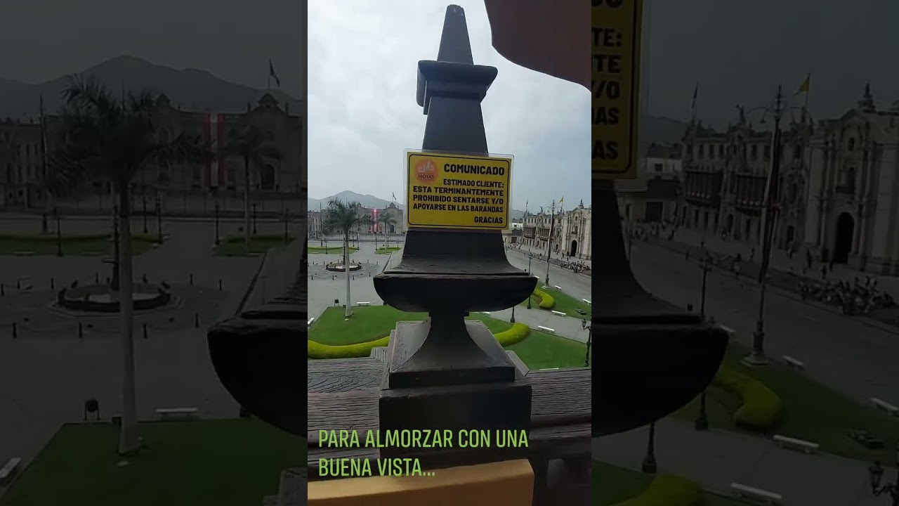 RESTAURANTE CON VISTA A LA PLAZA DE ARMAS LIMA 
