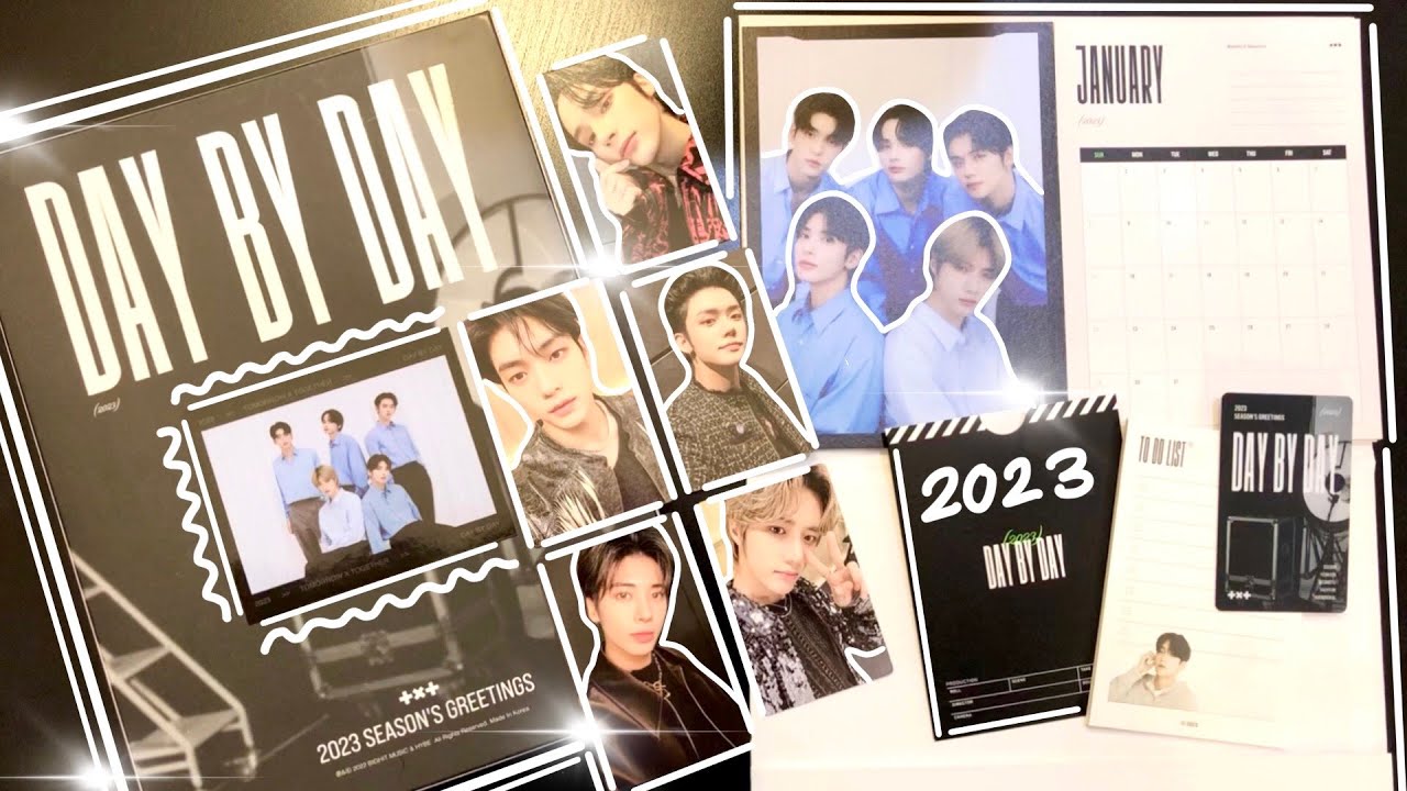 TXT 2023 SEASON'S GREETINGS [DAY BY DAY] UNBOXING 🎬 | Full Flipthrough