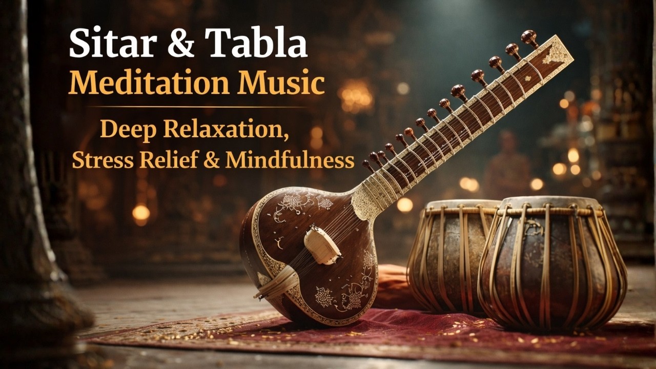 Sitar & Tabla Meditation Music | Deep Relaxation, Stress Relief & Mindfulness