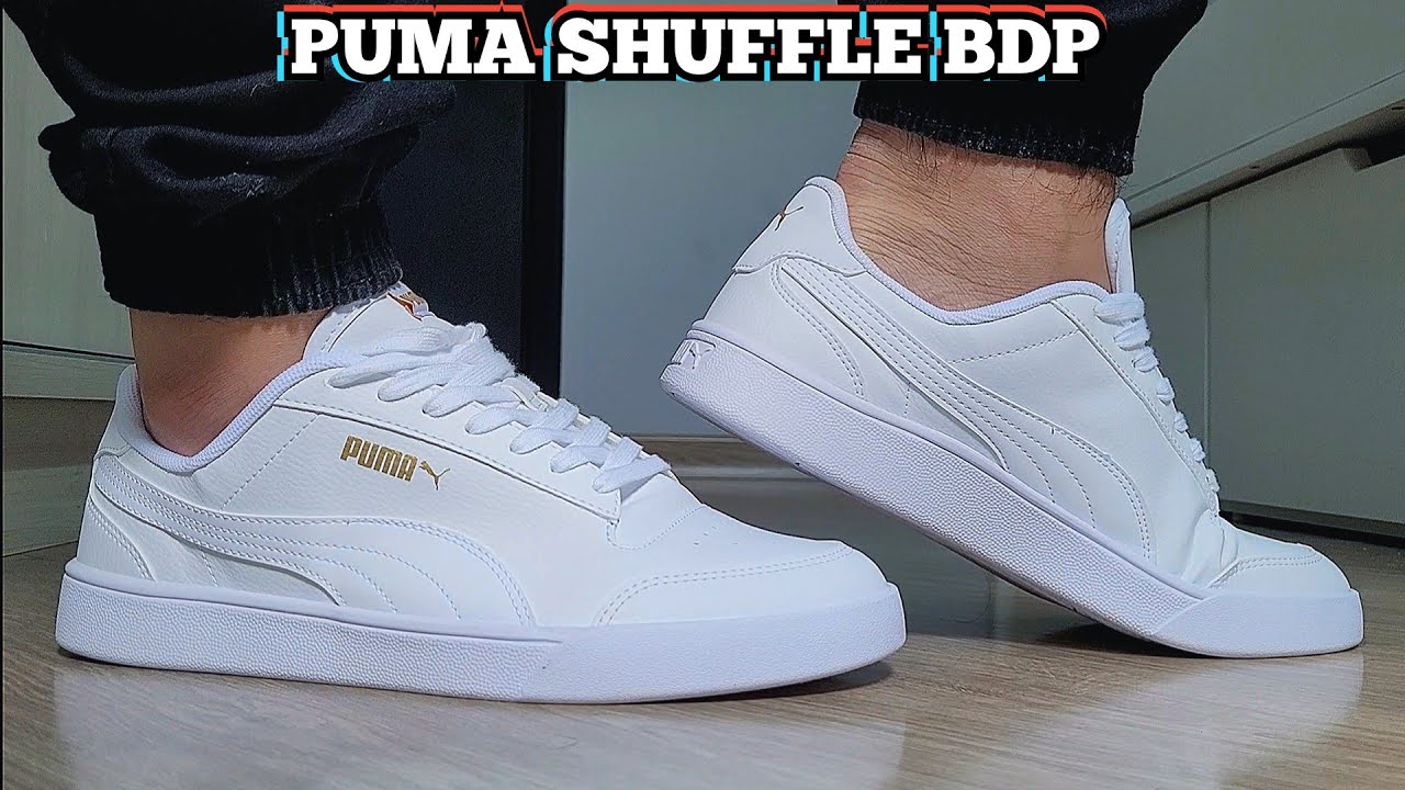 Review Tênis Puma Shuffle BDP Branco e Dourado | Comprado Na Kanui/Dafiti | Demonstração No Pé