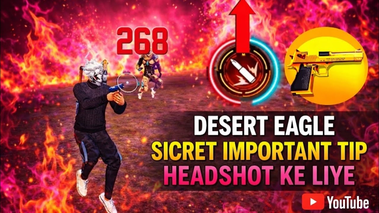  Desert Eagle Secret Important Tip 😱 | 100% Headshot Trick Free Fire