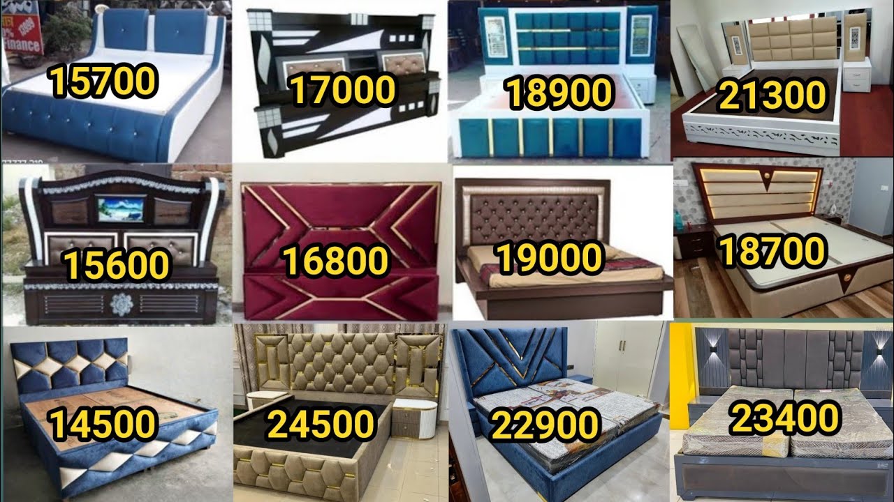 fancy bed design with price|Box bed design latest price|Bed cushion design latest