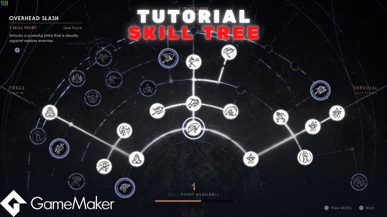 Como fazer arvore de habilidades com o Game Maker