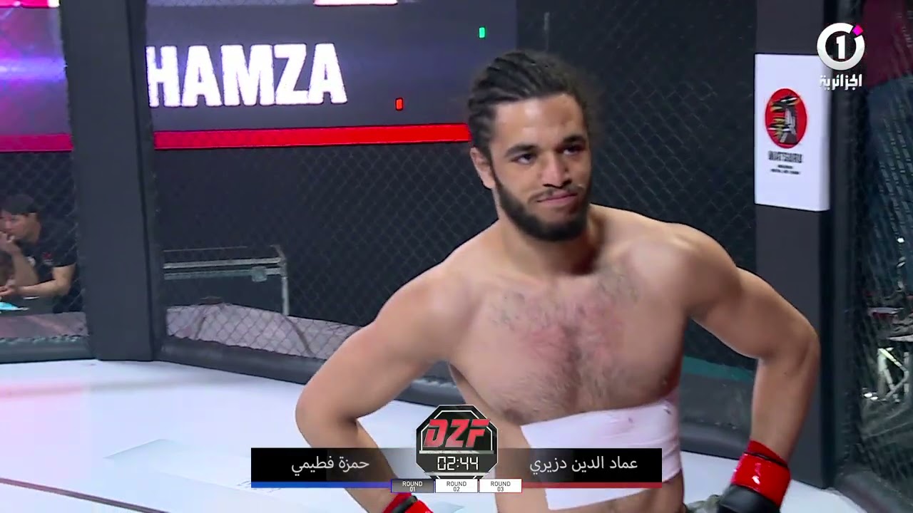 لأول مرة في الجزائر نهائي ديزات فايت  🥇💪 داخل القفص (الكاجا) 🥊بين عماد الدين دزيري و حمزة فطيمي