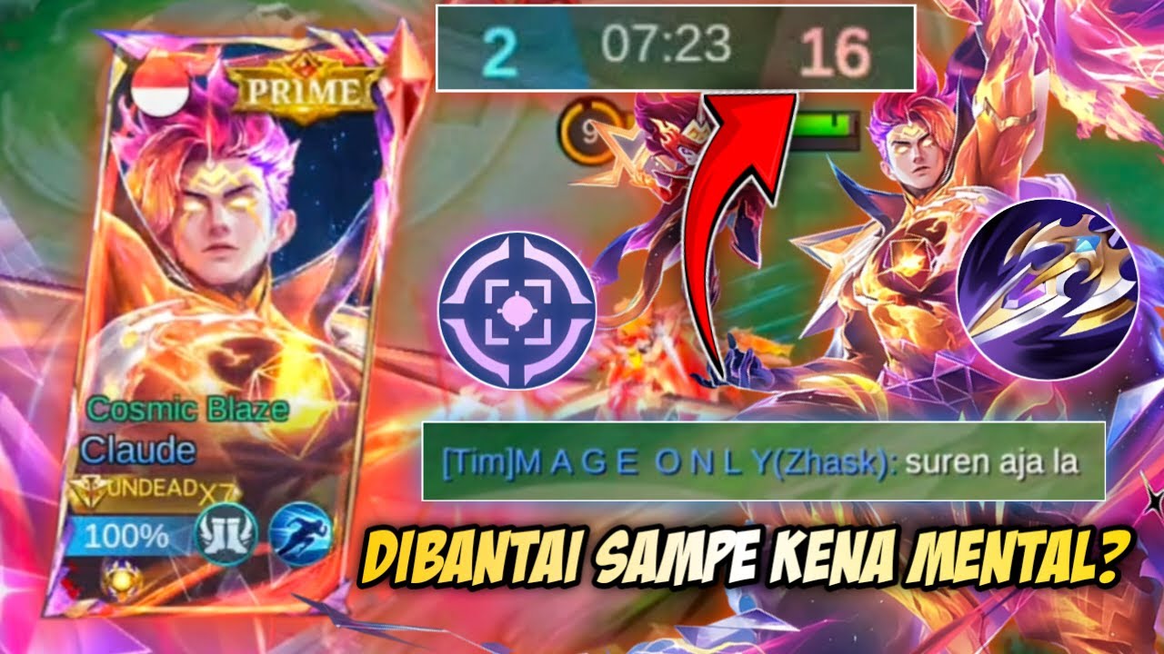 APA ITU SURREND? TUTORIAL CARA COMEBACK PAKE CLAUDE KETIKA TEAM KENA BANTAI HABIS HABISAN! | MLBB