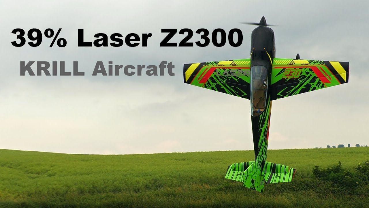 39% Laser Z2300 KRILL Aircraft | 3D aerobatic RC airplane | 4K | Jirice 2022