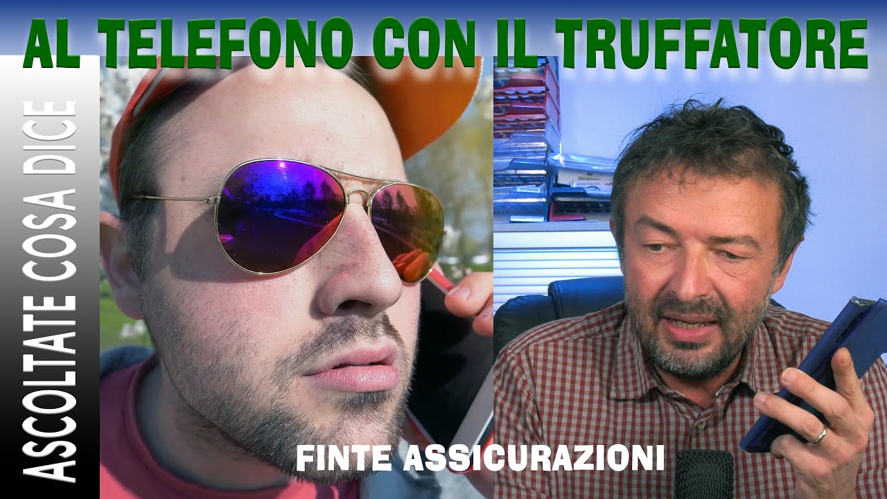 BECCATO TRUFFATORE ASSICURAZIONI &ndash; ROBA DA MATTI - telefonata registrata VOLEVA RUBARMI 627 EURO