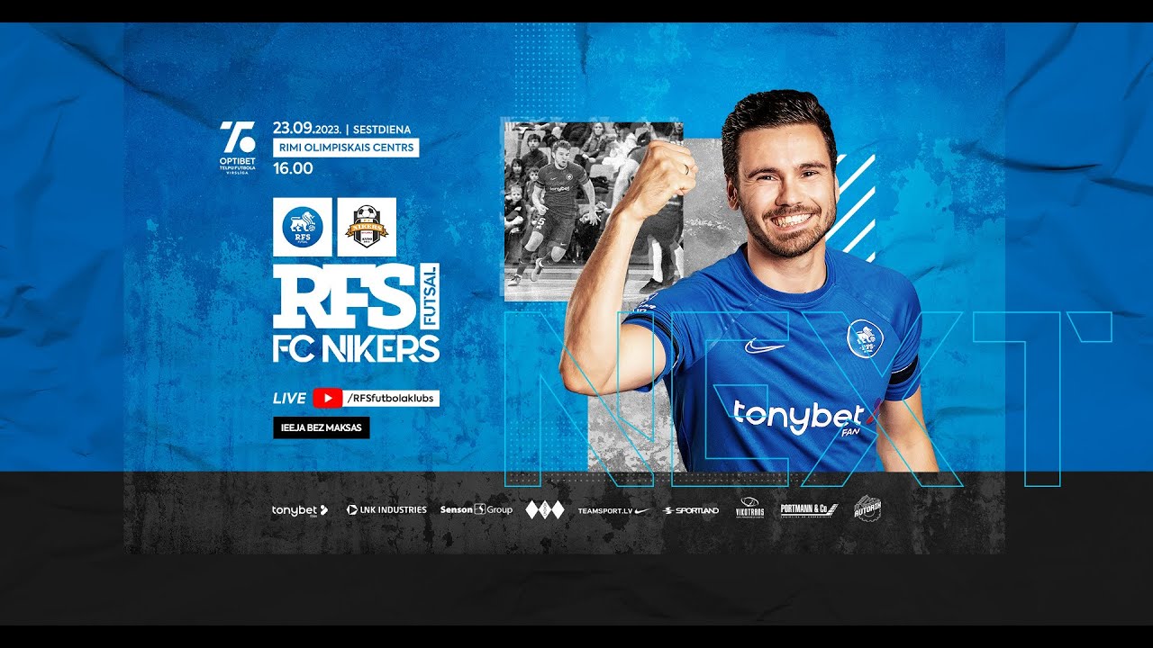 SPĒLES IERAKSTS |  TELPU FUTBOLA VIRSLĪGA | RFS FUTSAL 12:3 FC NIKERS