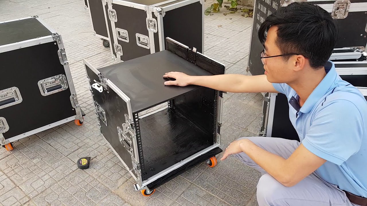 Sản xuất tủ âm thanh 12U, tủ 12U có bàn mixer  | Vali thùng chuyên dụng 0987834312
