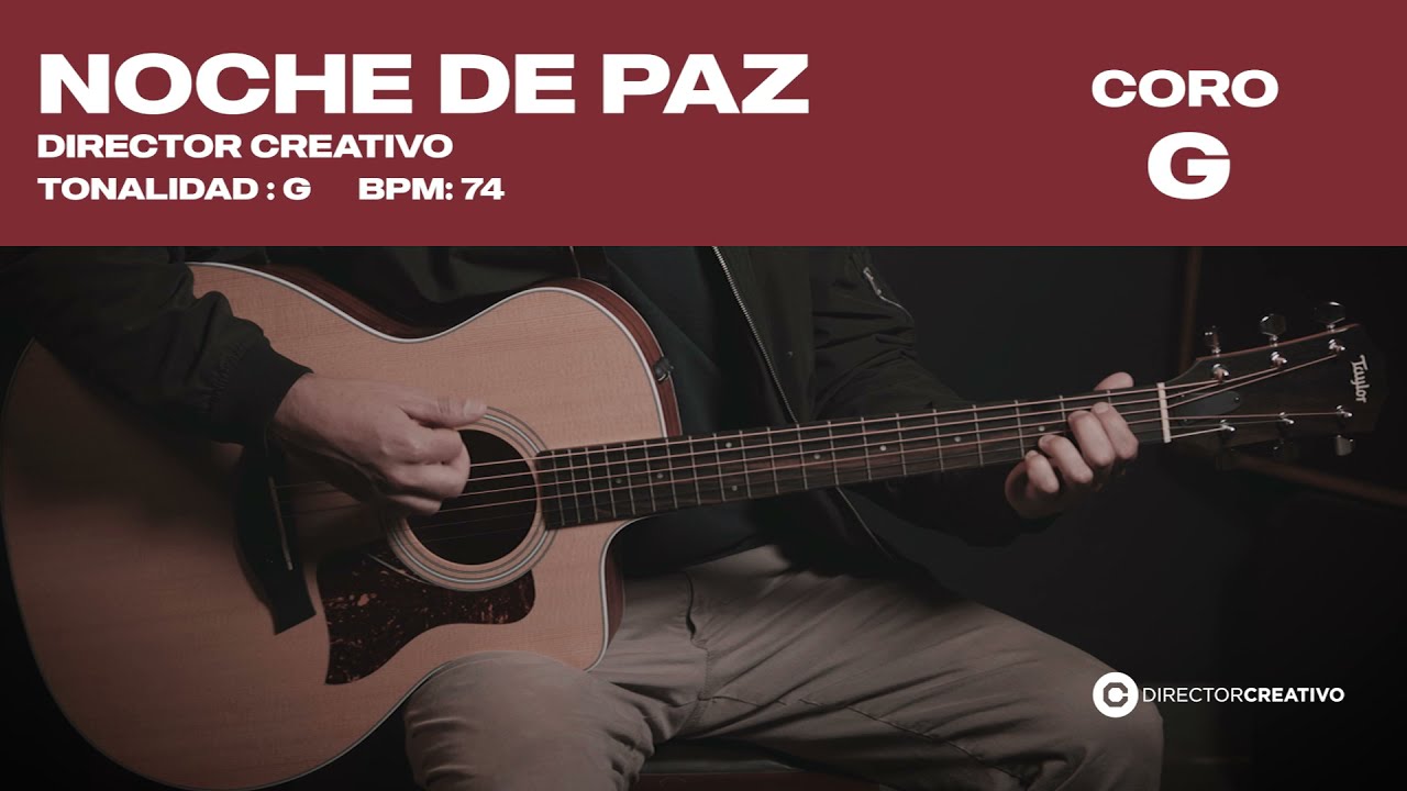 Noche De Paz (Tutorial Guitarra Acústica) - Director Creativo 🎄🎅🏼