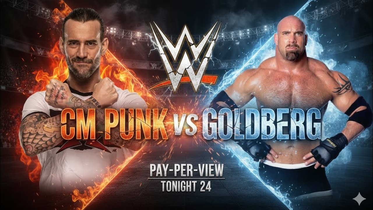 Cm punk vs goldberg |#wwe 