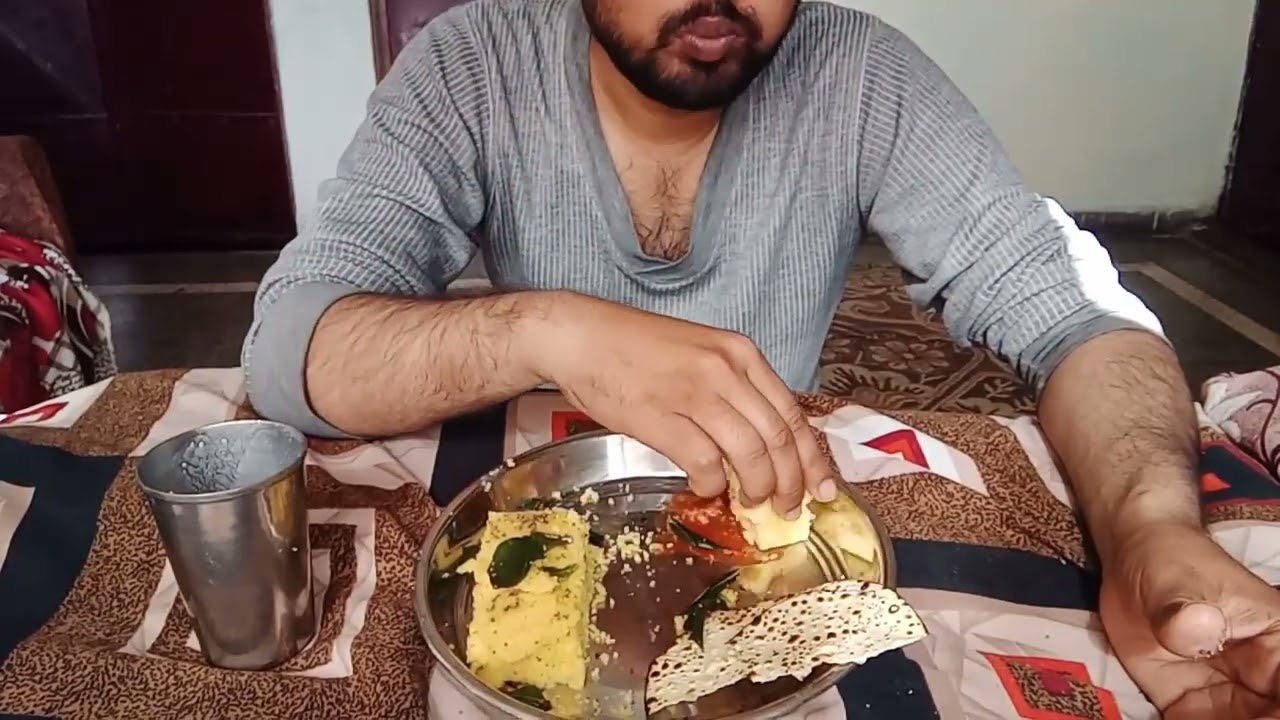 Dhokala Lassi papad chattni 😊