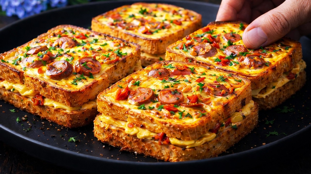 So lecker hast du noch nie gefrühstückt – Ei Toast in 5 Minuten aus dem Ofen!