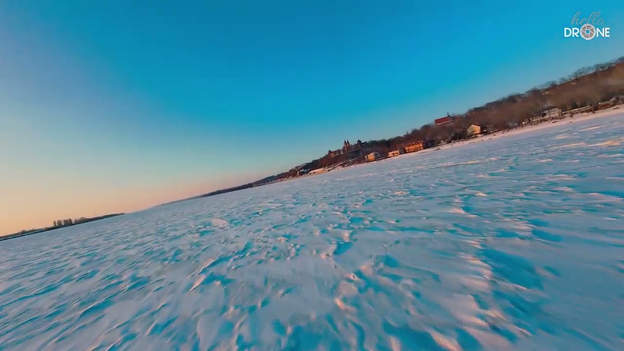 Księżycowy krajobraz nad Wisłą w Płocku 🌜 | 09.02.2026 | Dron