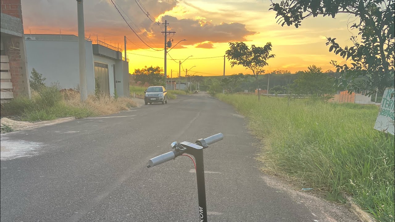 PRIMEIRA VOLTA COM O PATINETE FOSTON S09 PRO - POV