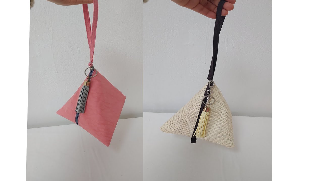 DIY triangle zipper pouch / 삼각파우치 만들기