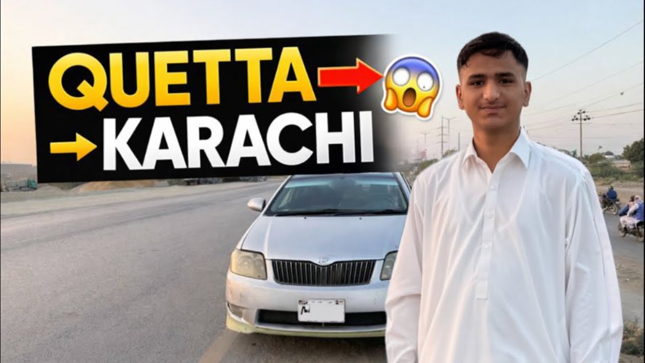 Quetta ➝ Karachi 😱 | 700 KM Road Trip by Car | Pakistan Vlog
