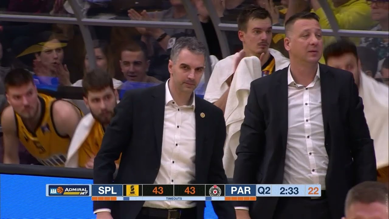 AdmiralBet ABA League 2022/23 highlights, Round 20: Split – Partizan Mozzart Bet (4.3.2023)