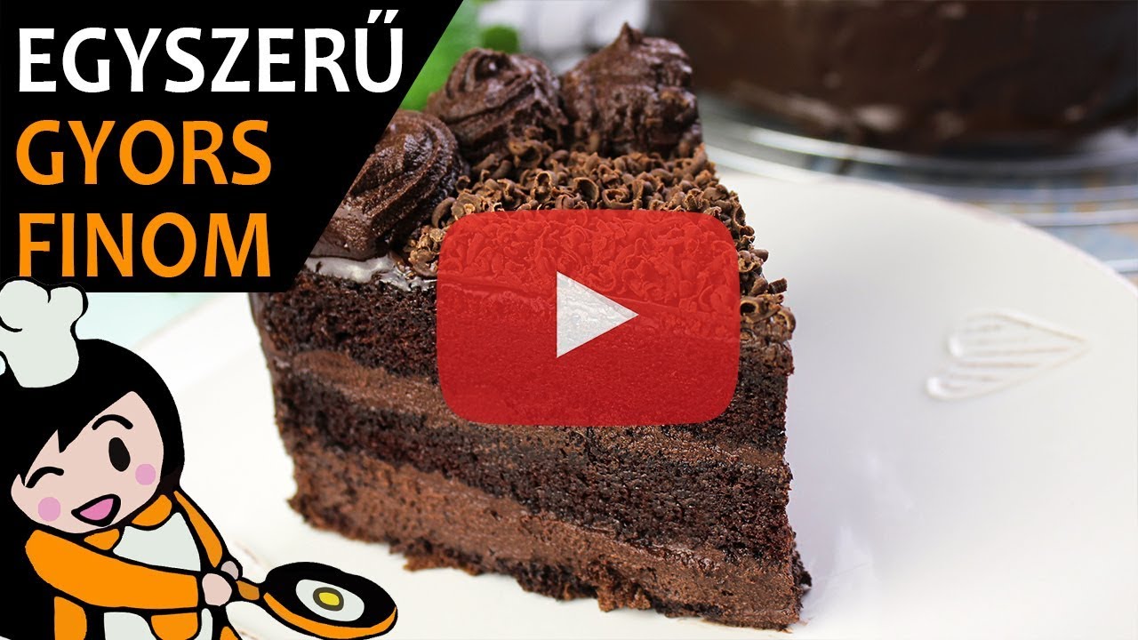 Csokol&aacute;d&eacute;torta (Csokitorta) - Recept Vide&oacute;k