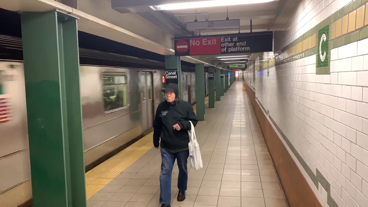 NYC IRT Lexington Ave Line: R62A, & R142/A (4), (5), & (6) trains @ Canal Street