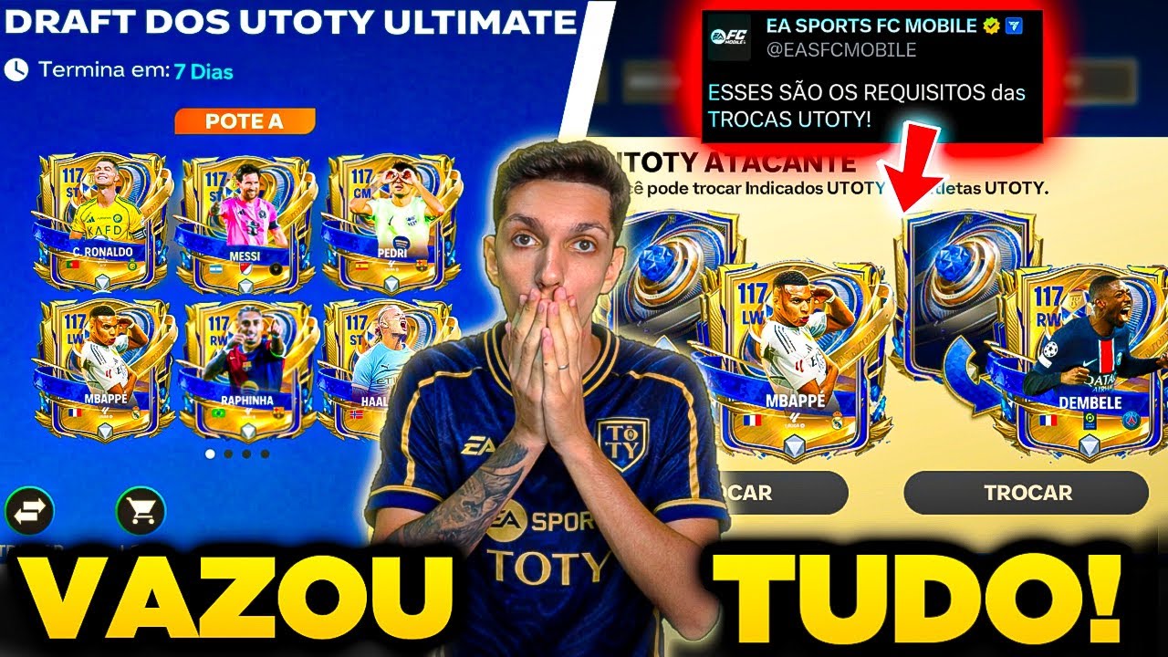 🚨OFICIAL!🔥VAZOU REQUISITOS das TROCAS UTOTY e DRAFT UTOTY🤯FC MOBILE 26