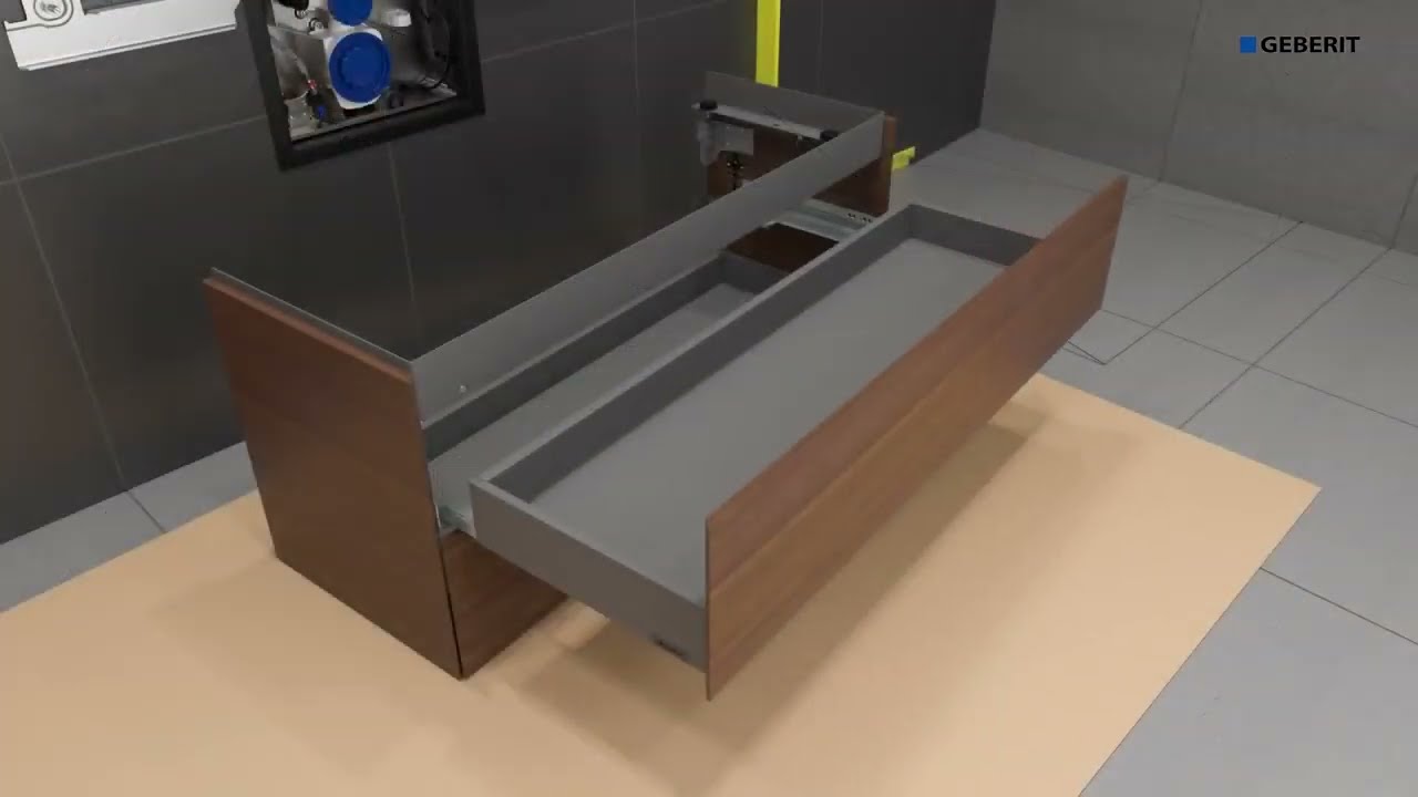 GEBERIT | série ONE | instalace umyvadla a skříňky pod umyvadlo