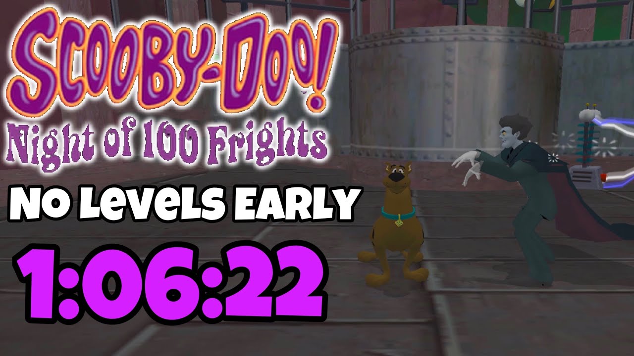 [World Record] Scooby-Doo! Night of 100 Frights No Levels Early Speedrun In 