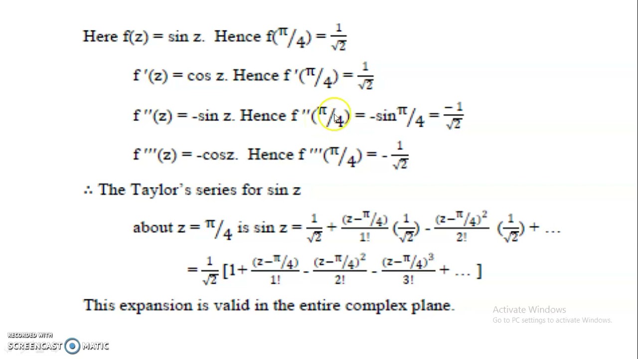 Session 17-Problems on Taylor's Theorem
