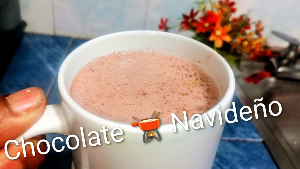 COMO HACER CHOCOLATE Caliente NAVIDEÑO CREMOSO y ESPUMOSO# cacao # chocolate # navidad 