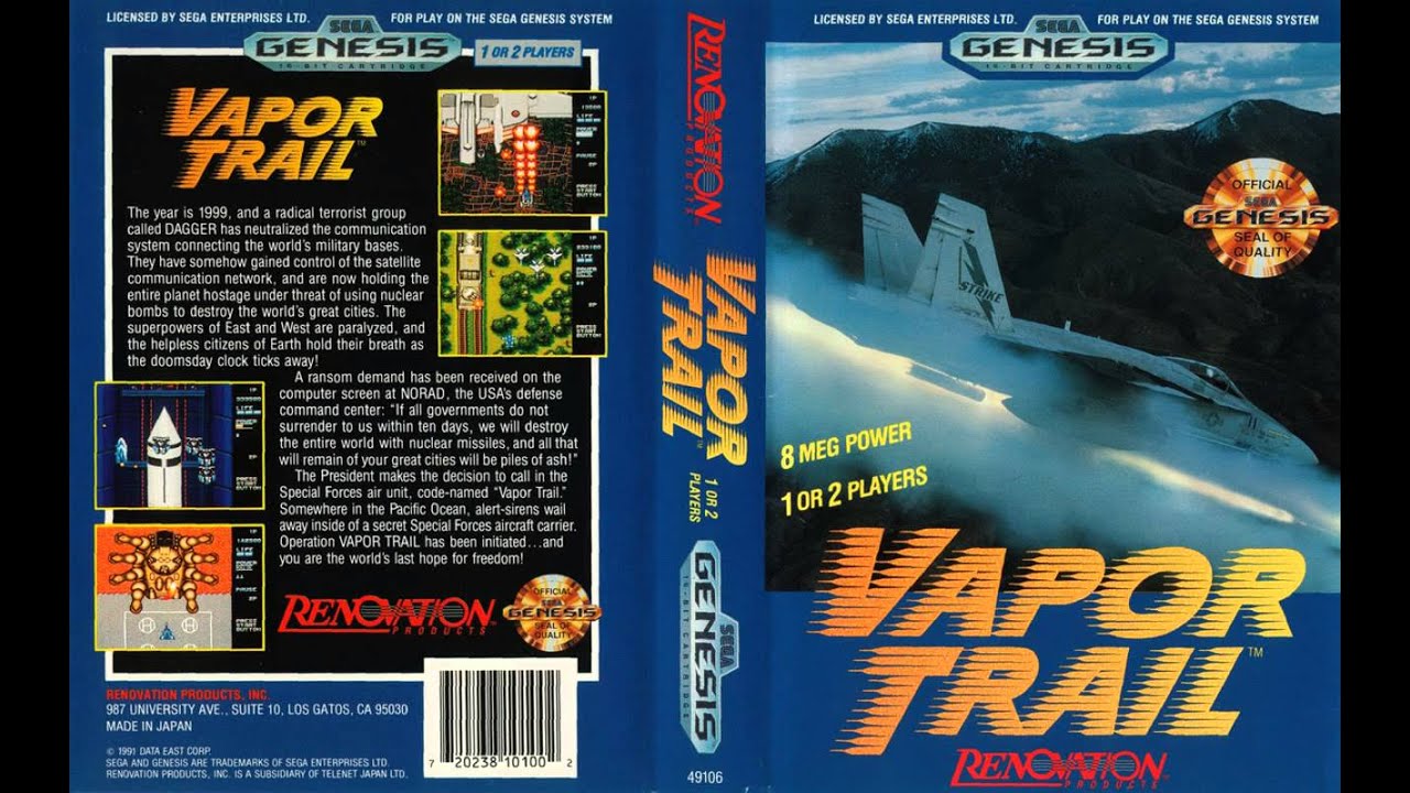 [SEGA Genesis Music] Vapor Trail - Full Original Soundtrack OST