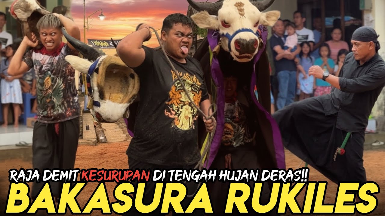 MENCEKAM!! KESURUPAN DI TENGAH HUJAN DESA KIDAL!! BANTENGAN BAKASURUA NGAMUK KALAP BRINGAS!