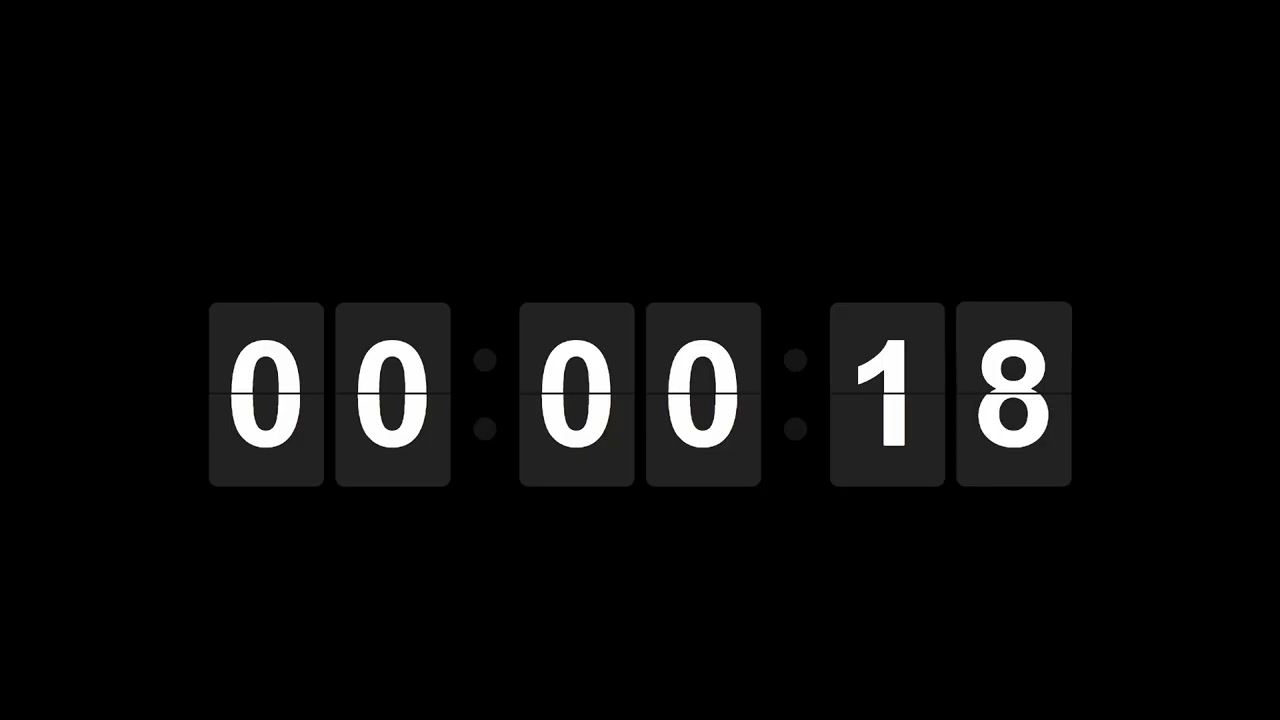 1 Minute Countdown Timer | Silent (Alarm at End)