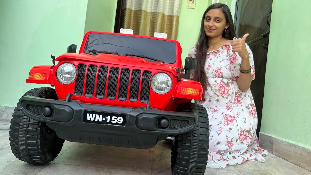 RC Jeep Wrangler Unboxing & Testing | The Power Wheels Ride On Jeep | Shamshad Maker 🔥🔥
