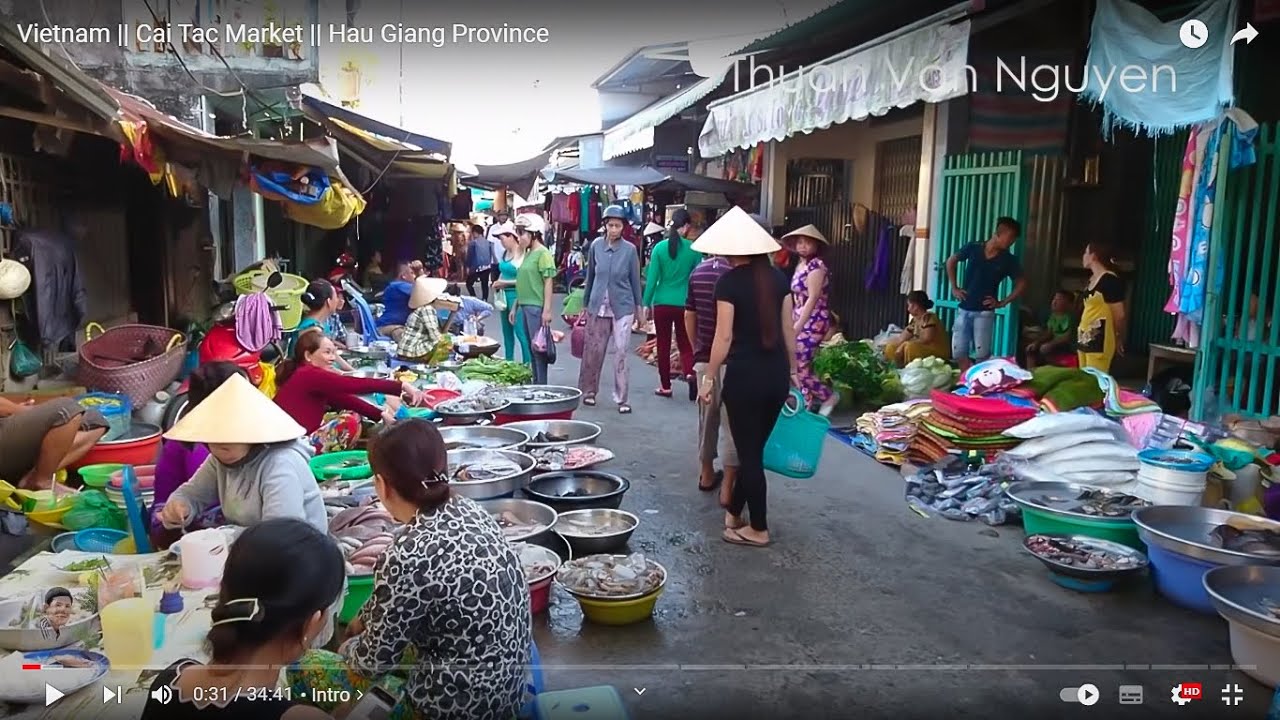 Vietnam || Cai Tac Market || Hau Giang Province